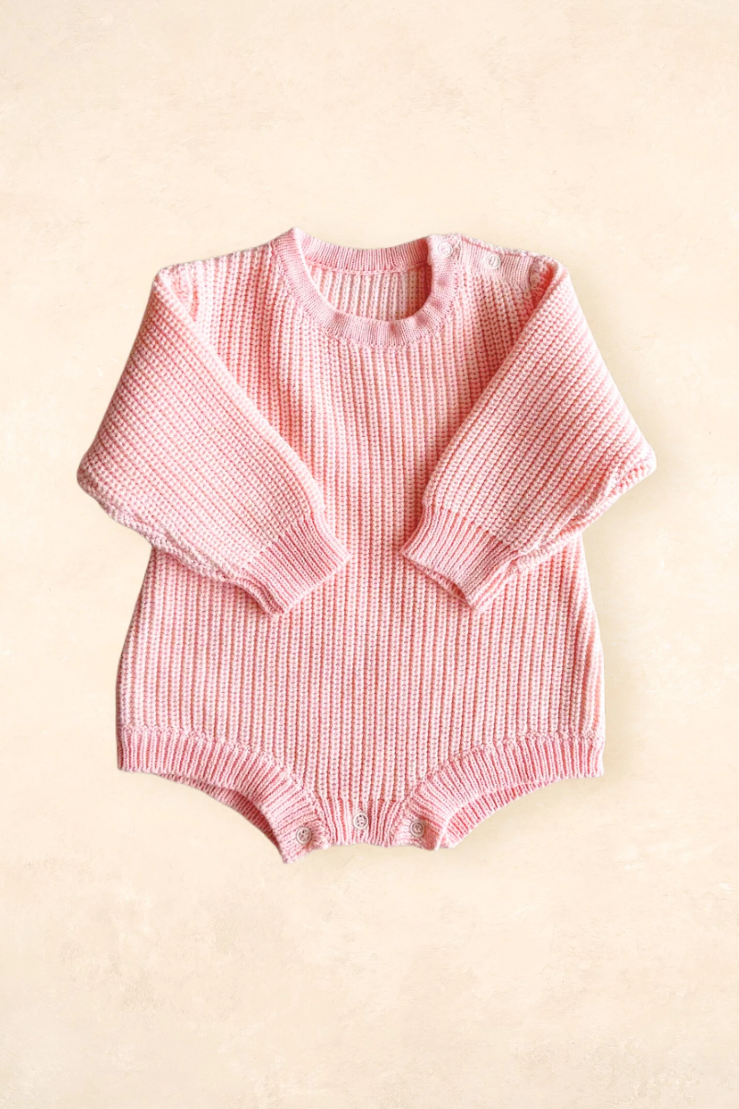 Chunky Long Sleeve Romper | Sweetpea